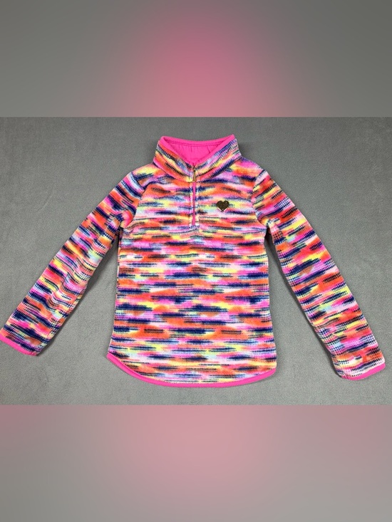 Juicy Couture Other - Juicy Couture Girls' Multicolor Fleece Quarter-Zip Pullover - Pink